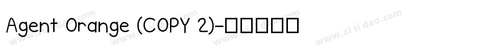 Agent Orange (COPY 2)字体转换